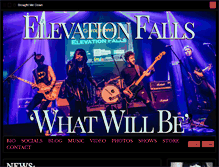 Tablet Screenshot of elevationfalls.com